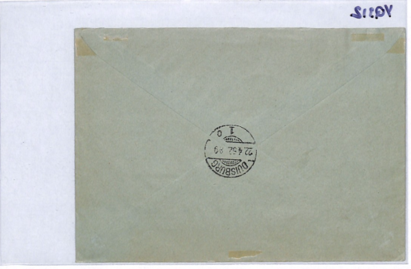 SAAR *Helsinki Olympics* 1952 Registered Cover Duisburg {samwells-covers}YQ312 - Image 12