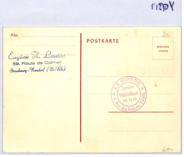 SAAR Mail-Coach MAXI-CARD Stamp Day 1950 Saarbrucken {samwells-covers}YQ317 - Image 10