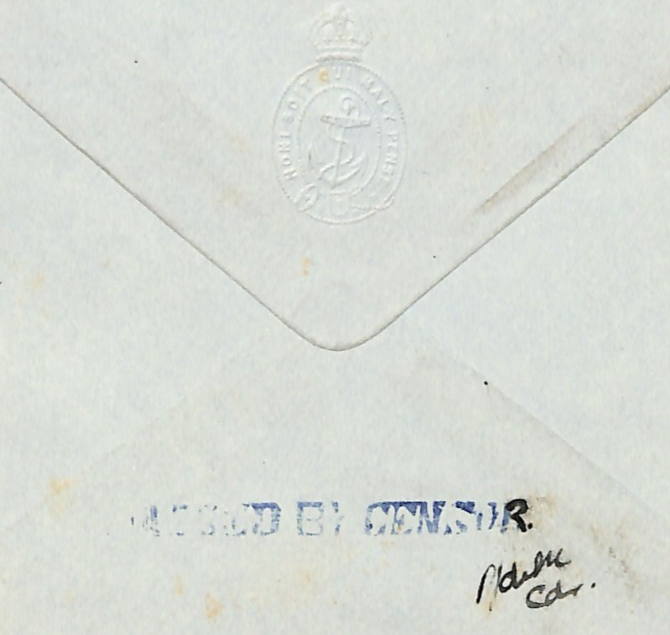SIERRA LEONE KGVI Cover WW2 Crude *NAVAL CENSOR* Signed COMMANDER Croydon WS113 - Image 2