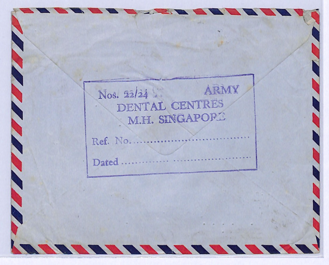 SINGAPORE BRITISH FORCES Malaya 1955 *DENTISTRY* Cover MILITARY HOSPITAL WH42 - Image 4