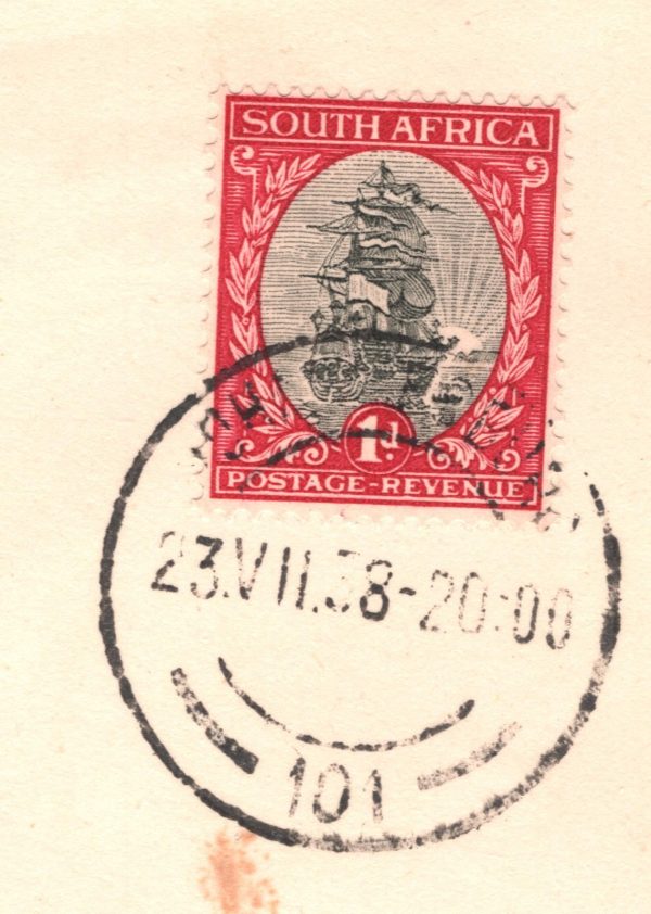 SOUTH AFRICA Cover *LORD HOWE ISLAND* Mail 1938 Australia NSW CDS {samwells}XW73 - Image 3