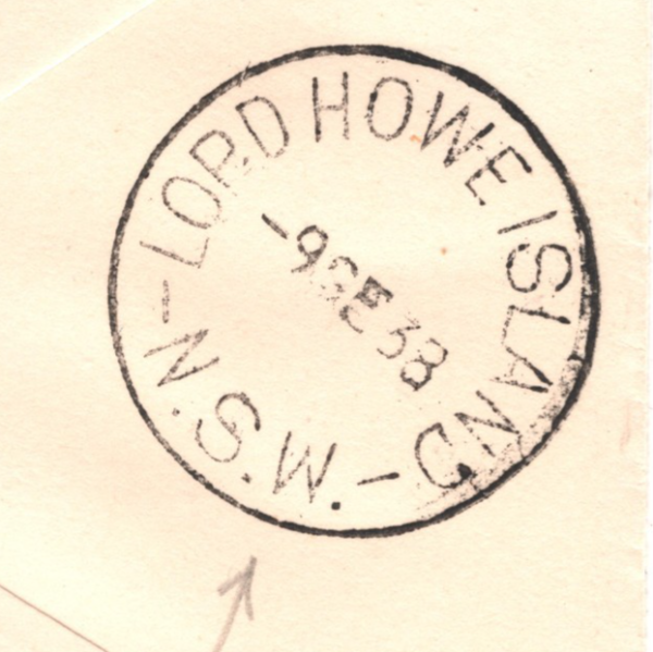 SOUTH AFRICA Cover *LORD HOWE ISLAND* Mail 1938 Australia NSW CDS {samwells}XW73