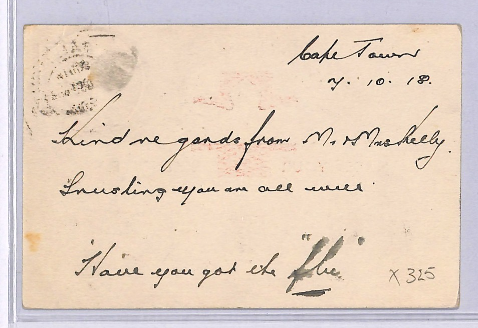 SOUTH AFRICA WW1 Air Mail Card 1918 MAKE YOUR SIXPENCE FLY Charity WT23 - Image 3