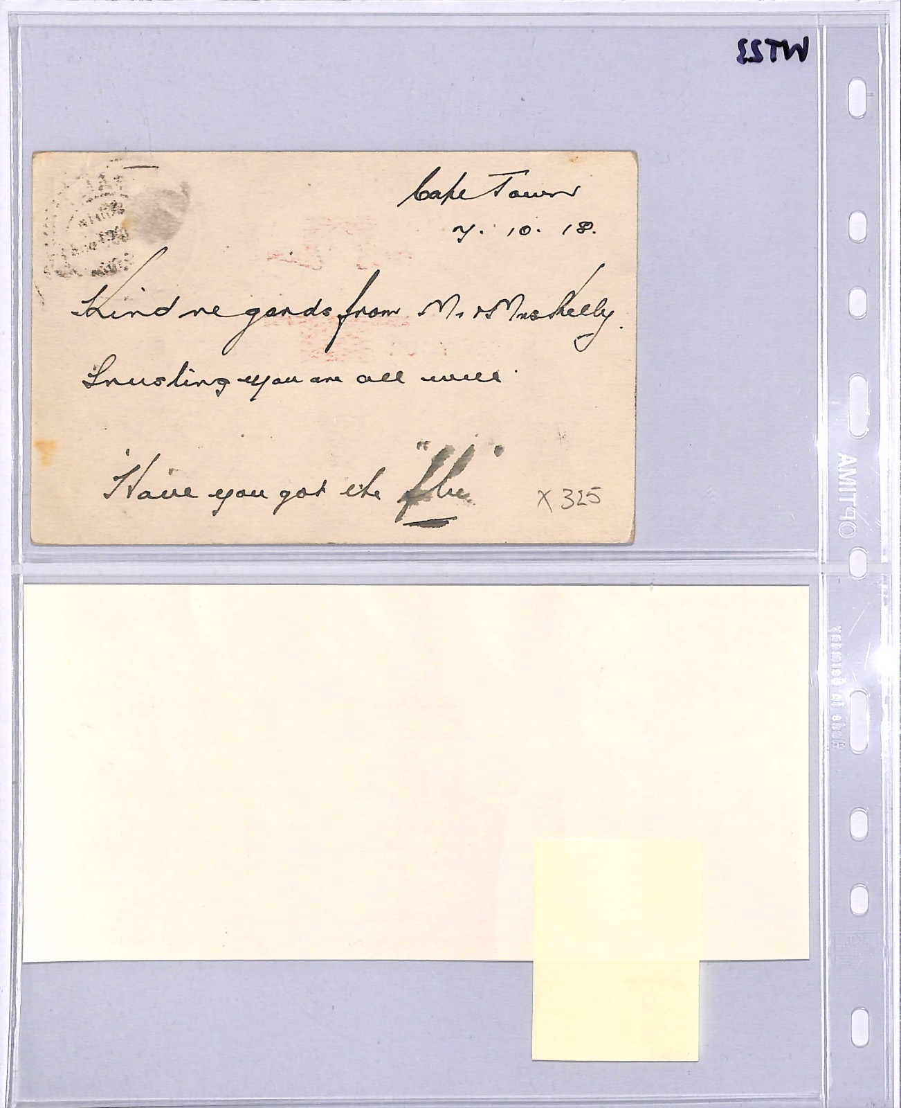 SOUTH AFRICA WW1 Air Mail Card 1918 MAKE YOUR SIXPENCE FLY Charity WT23 - Image 5