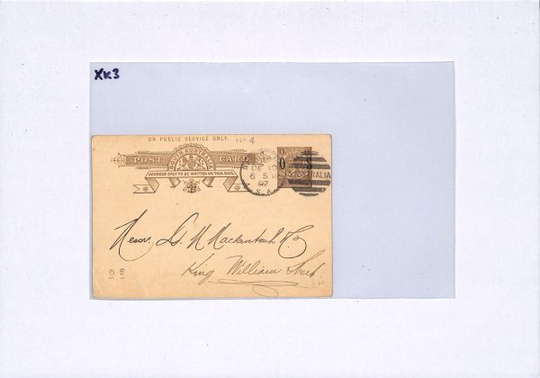SOUTH AUSTRALIA Official *O_S* Stationery 1d Card Port Adelaide 1897 Customs XK3 - Image 8