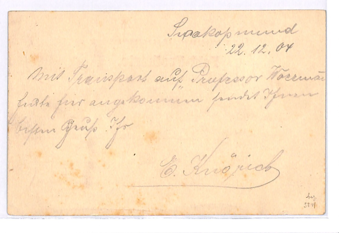 SOUTH WEST AFRICA Germany Feldpost Card *WESTAFRIKA LINIE XXXXI* Ship 1904 WK42 - Image 4