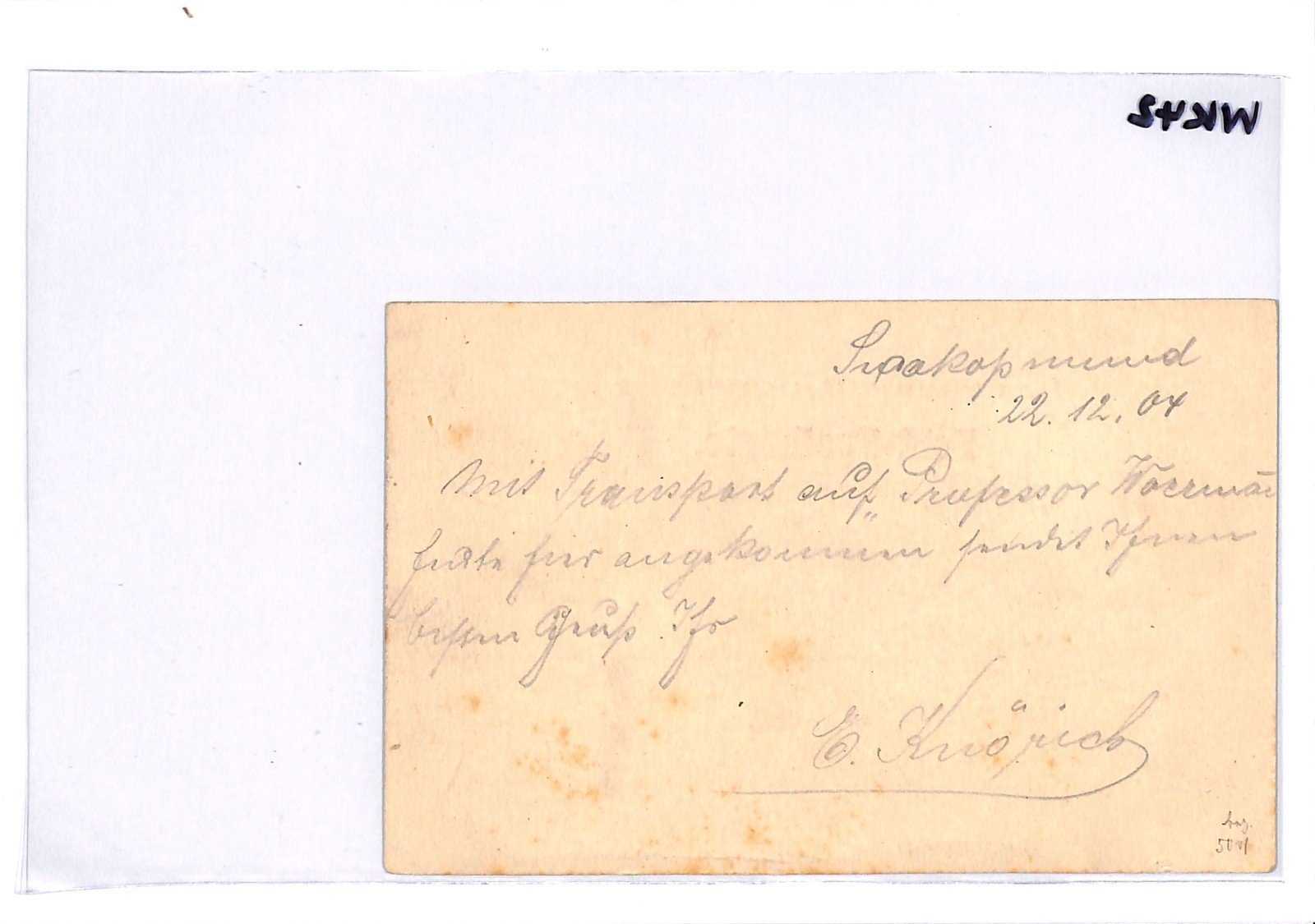 SOUTH WEST AFRICA Germany Feldpost Card *WESTAFRIKA LINIE XXXXI* Ship 1904 WK42 - Image 6
