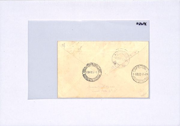 SOUTHERN RHODESIA Air Mail Cover IMPERIAL FIRST FLIGHT 1932 Cape Town XW64 - Image 10