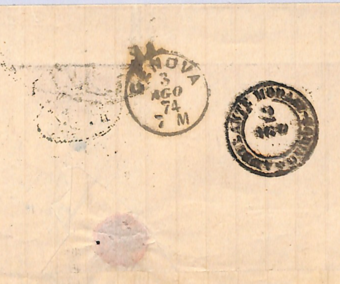 SPAIN Classic 50c Cover Barcelona 1874 Genova *Via di Junquera* {samwells}WO119 - Image 7