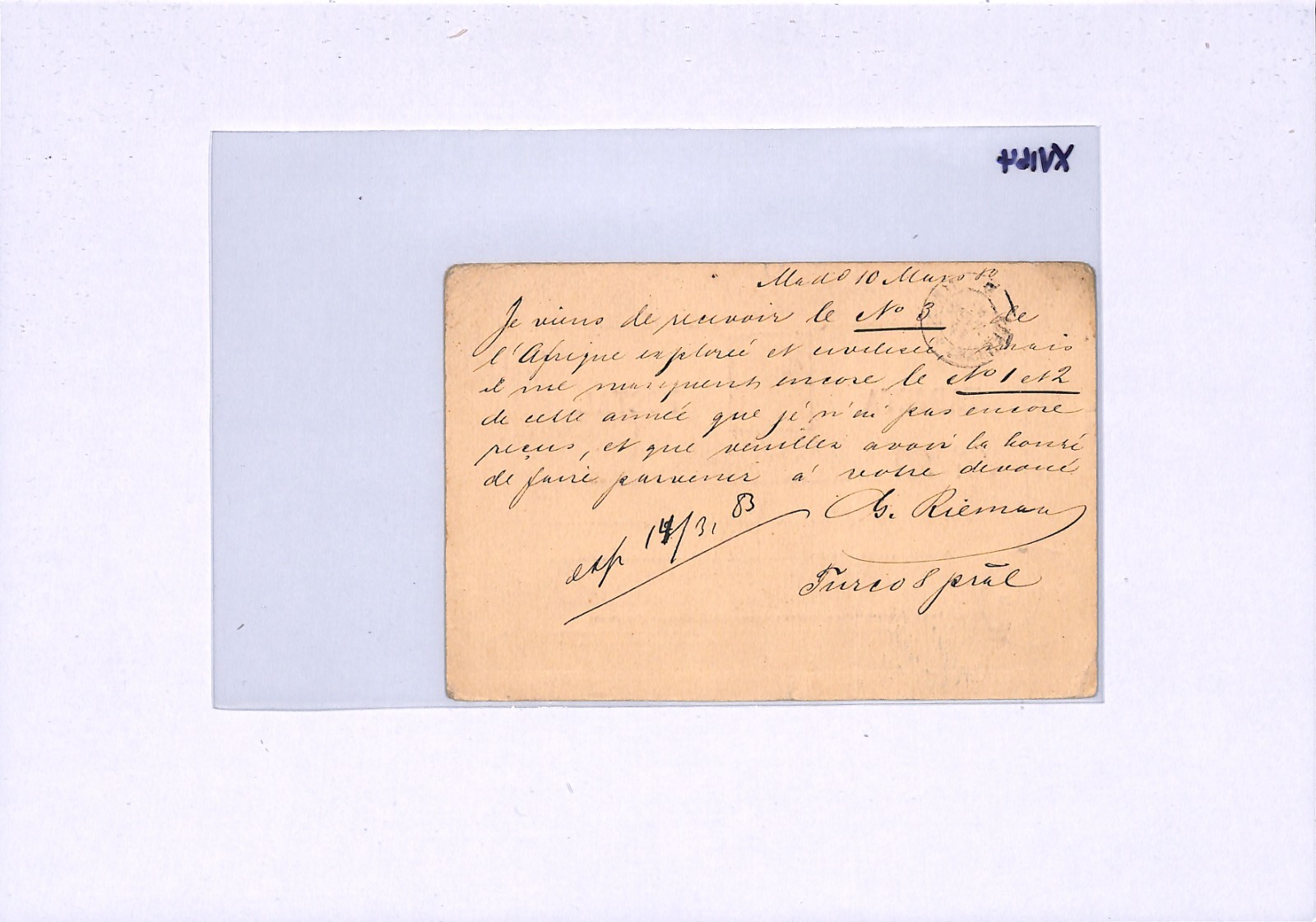 SPAIN Stationery Card SWITZERLAND *AMBULANT 1* RAILWAY TPO 1883 Geneva XV164 - Image 7