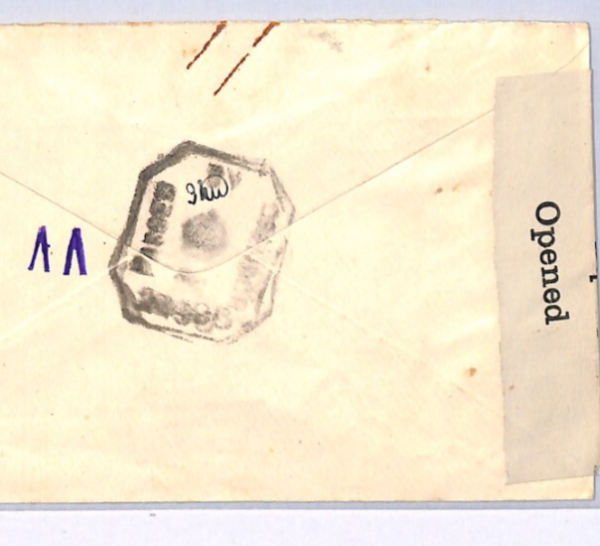 ST HELENA KGVI WW2 Cover RARE*CENSOR* Non-Philatelic WARTIME THOS COOK MAIL XW35 - Image 4