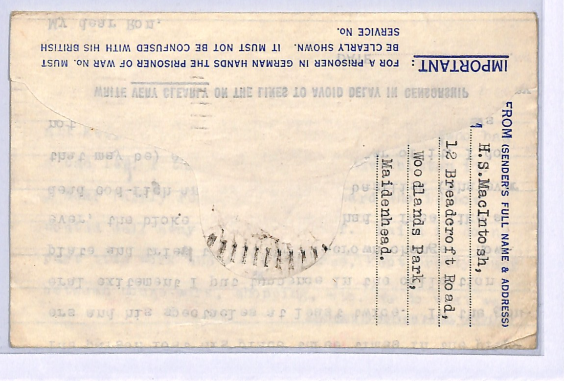 STALAG LUFT III Cover *POW MAIL* WW2 Censor 1942 Germany (GREAT ESCAPE CAMP) XO1 - Image 4