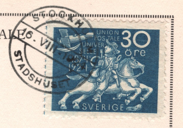 SWEDEN 1924 FDC *UPU* Cards{3} 20o 25o 30o First Day Covers STADSHUSET CDS YG383 - Image 7