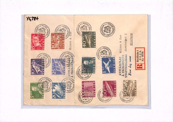 SWEDEN 1936 FDC *300th Anniversary* SPECIAL CDS First Day Covers{2} Set{12}YG384 - Image 12
