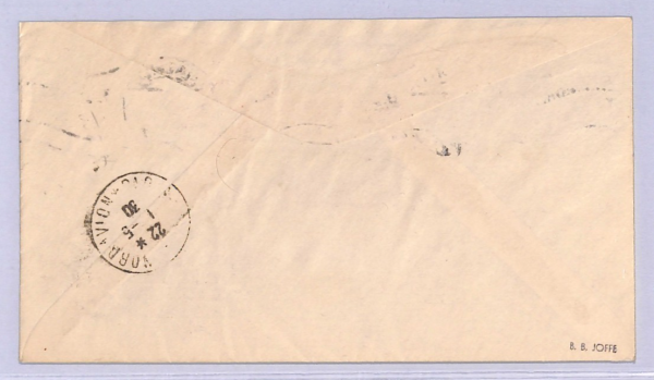 SWEDEN Air Mail 1930 Cover FIRST FLIGHT Malmo Cologne Paris 35o Rate {Joffe}WT68 - Image 4