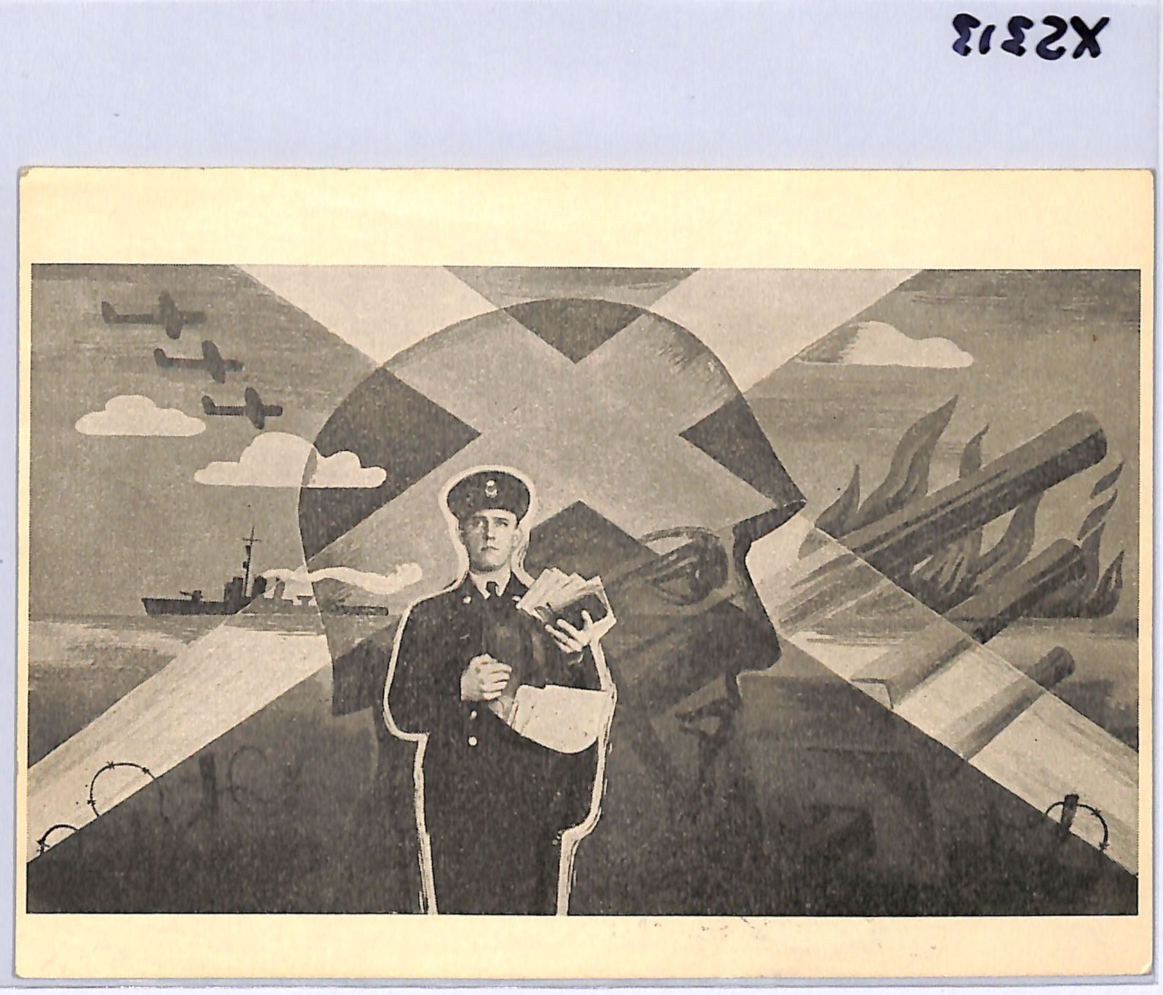 SWEDEN MILITARY (WW2) *PROPAGANDA* Postcard SOLDIER STAMP Block{4} PA POST XS313 - Image 11