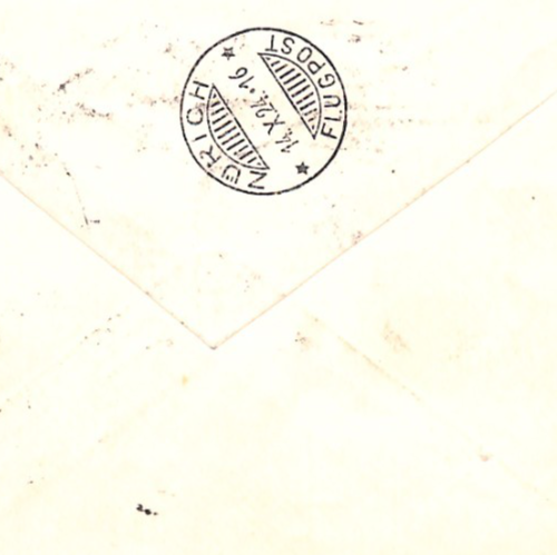 SWITZERLAND 1924 *UPU* Set Air Mail FLIGHT Cover Geneva-Zurich Thalwil XA174 - Image 8