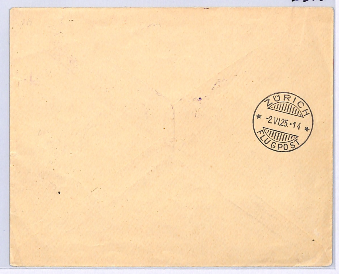 SWITZERLAND Air Mail 1925 MEETING INTERNATIONAL D'AVIATION GENEVE Laussane WQ9 - Image 4