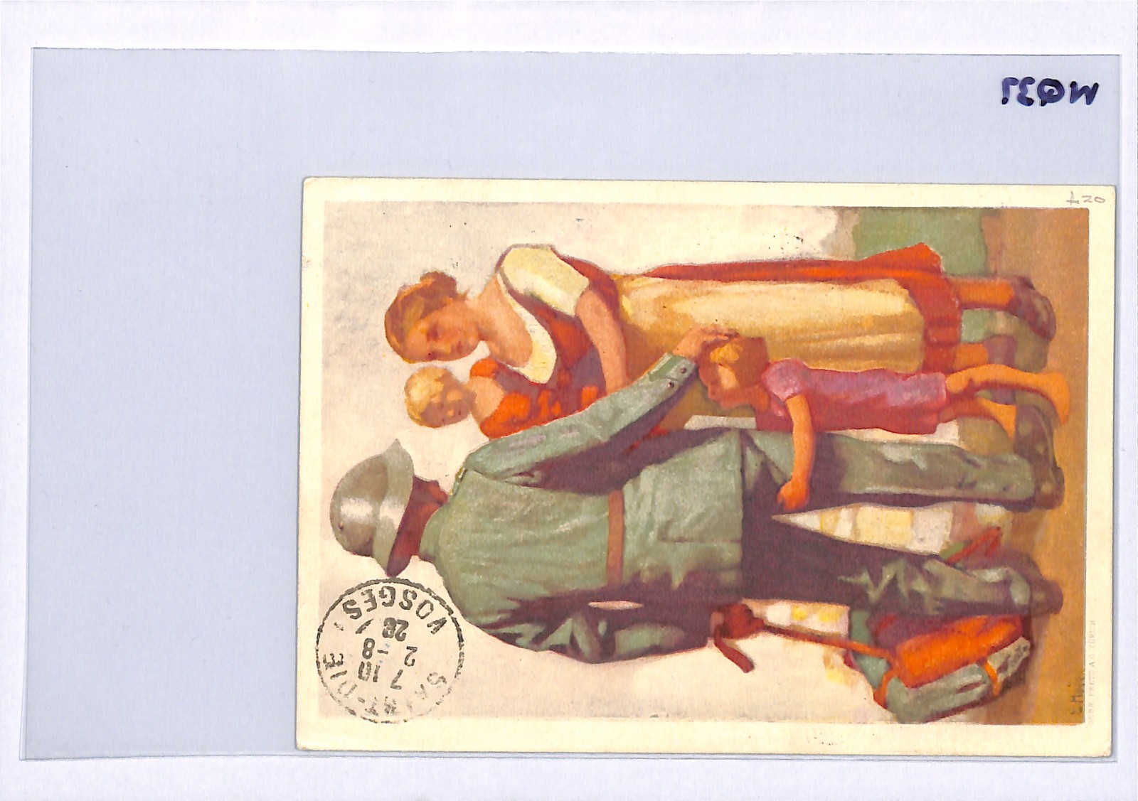 SWITZERLAND Air Mail 40c + 40c Die Card 1929 BUNDESFEIER Basel Reg France WQ37 - Image 3