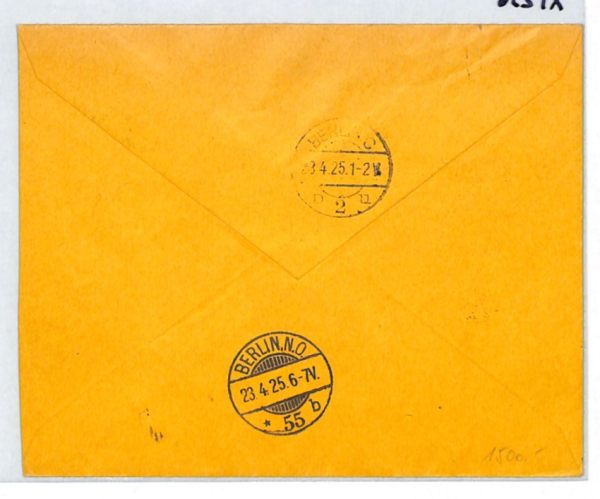 SWITZERLAND Air Mail Cover 1925 Zurich GERMANY Berlin{samwells-covers}XT236 - Image 4