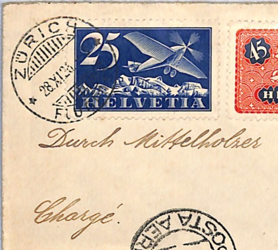 SWITZERLAND Air Mail Cover 1926 *AFRIKAFLUG* Zürich Rail Station Reg Italy WG354 - Image 6