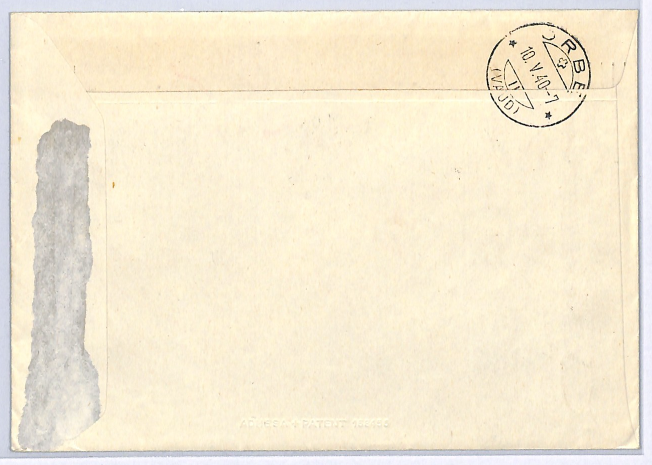 SWITZERLAND Air Mail Cover RED CROSS FUND SPECIAL FLIGHT Geneva Orbs 1940 WQ180 - Image 3