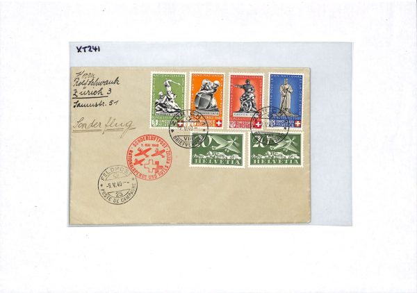 SWITZERLAND Air Mail Cover SPECIAL FLIGHT BUNDESFEIER/FETE NATIONALE 1940 XT241 - Image 5