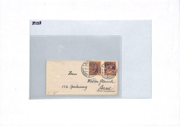 SWITZERLAND Cover EARLY *PRO JUVENTUTE* 3c Stamps{2} 1918 MUSTERMESSE CDS XT228 - Image 11