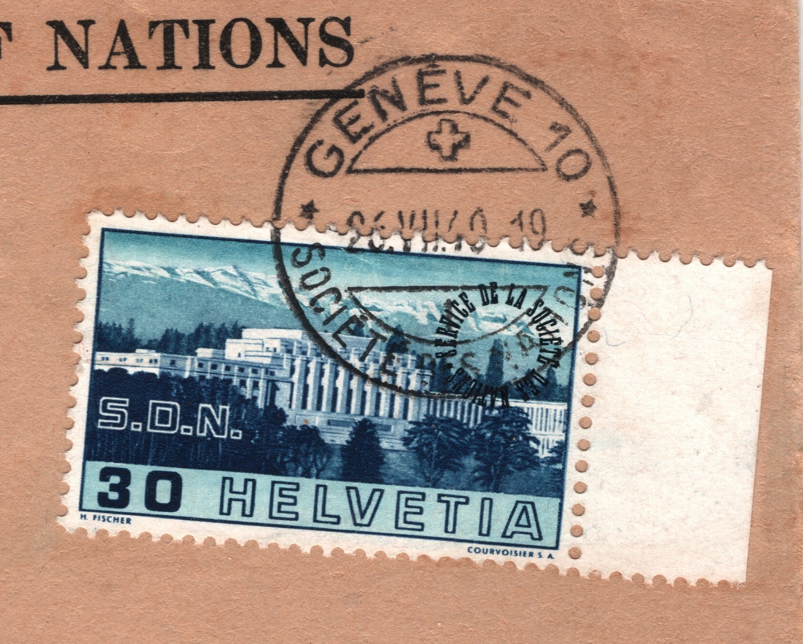 SWITZERLAND Cover LEAGUE OF NATIONS 1940 Geneva France Chambery{samwells}WO178 - Image 10
