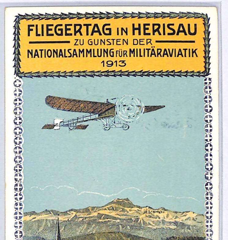 SWITZERLAND Flight Card 1924 *FLUPOST GRENCHEN* 30c Semi-Official Air Stamp WQ3 - Image 3