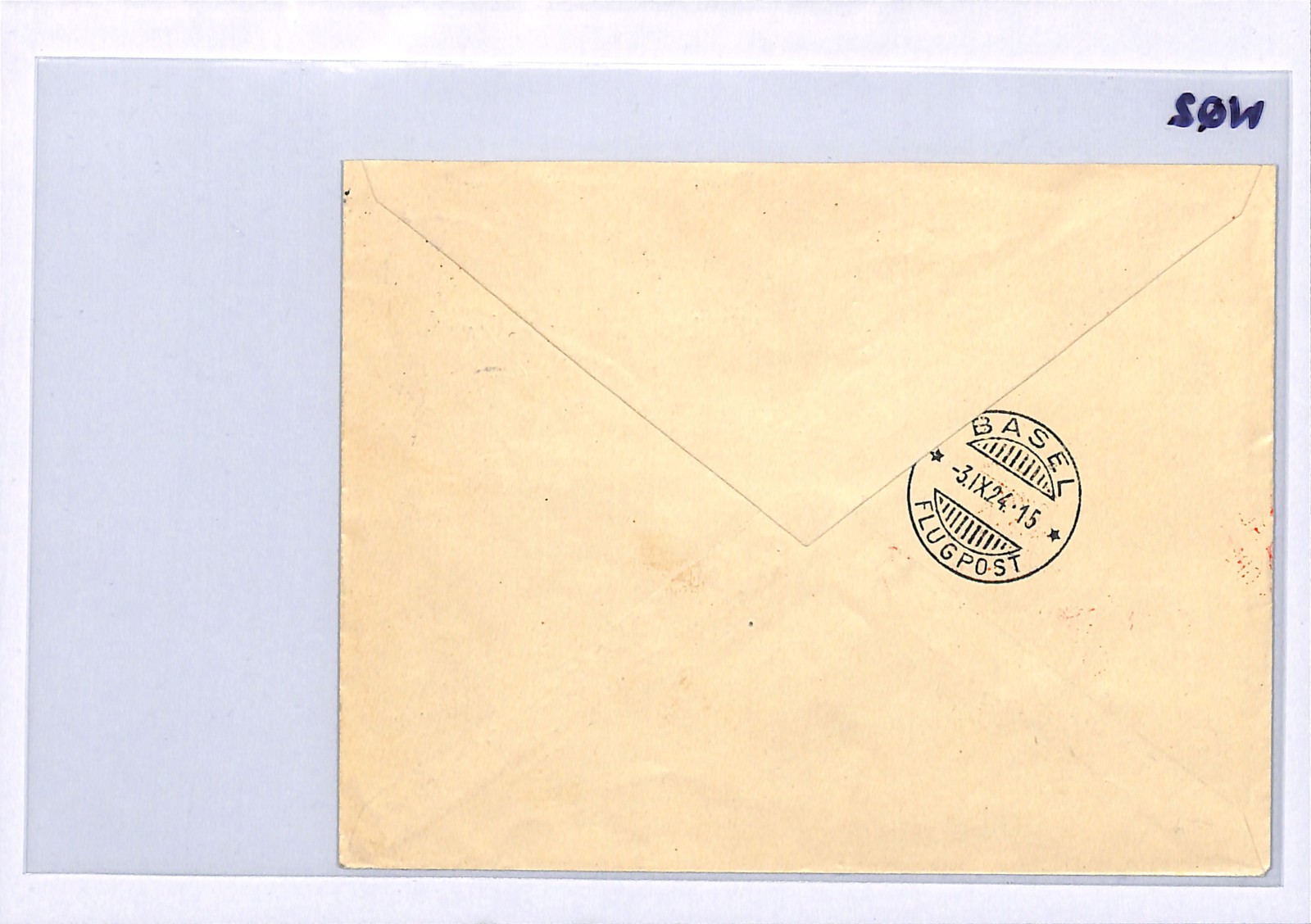 SWITZERLAND Flight Cover 1924 SOLOTHURN-GRENCHEN 30c Semi-Official Air Stamp WQ2 - Image 8