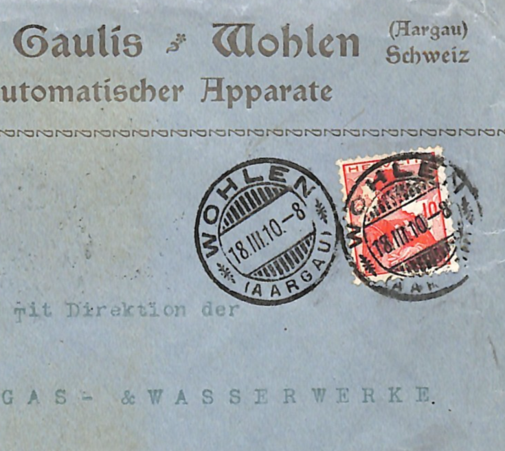 SWITZERLAND Illustrated Advert Cover LAMP Wohlen St Gallen 1910{samwells}WG347 - Image 4