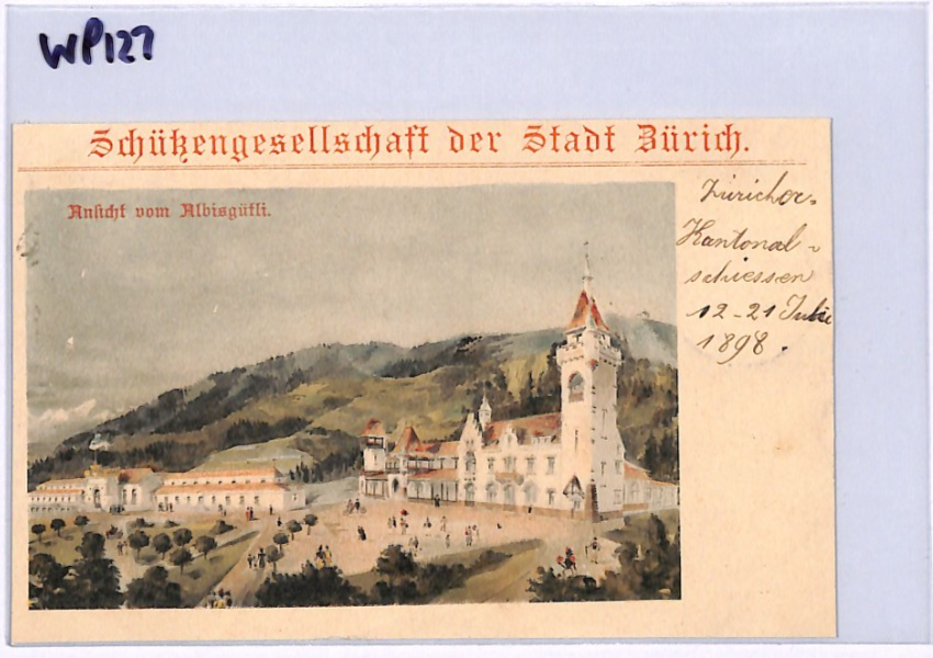 SWITZERLAND Postcard *SHOOTING SOCIETY* Zurich 1898 Early PPC GUNS WP127 - Image 11