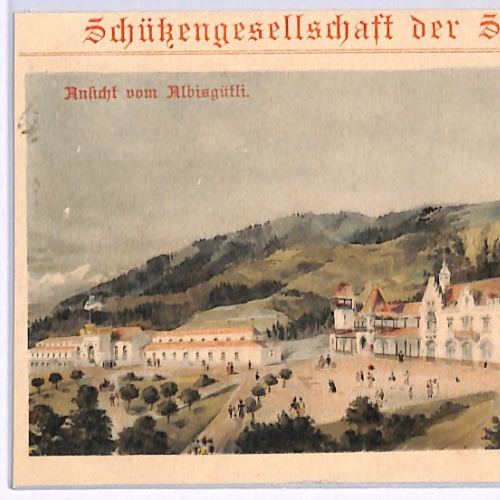 SWITZERLAND Postcard *SHOOTING SOCIETY* Zurich 1898 Early PPC GUNS WP127 - Image 5