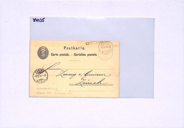 SWITZERLAND RAILWAY Card *AMBULANT #57 (TRAIN) 32* TPO 1882 Lichtensteig XV135 - Image 12