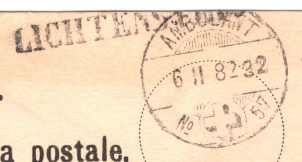 SWITZERLAND RAILWAY Card *AMBULANT #57 (TRAIN) 32* TPO 1882 Lichtensteig XV135 - Image 8