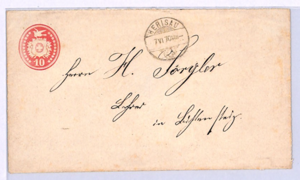 SWITZERLAND RAILWAY Cover 1870 *ST GALLEN-ZURICH* TPO Lichtensteig Herisau XV134 - Image 7
