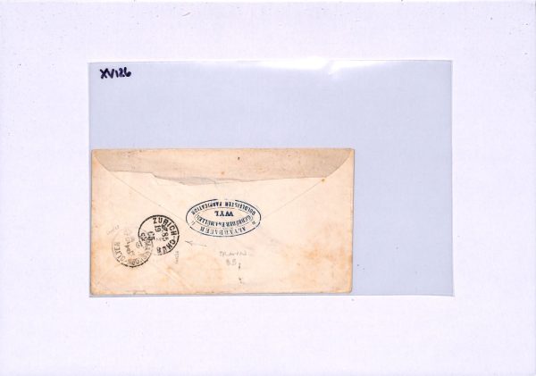 SWITZERLAND RAILWAY Wyl Cover 1865 *ZURICH-CHUR*+*ROMANSHORN-OLTEN* TPO{2} XV126 - Image 13