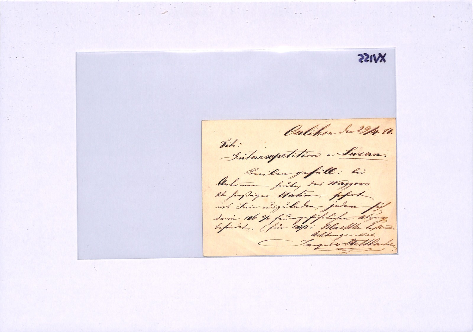 SWITZERLAND Stationery ERROR Card RAILWAY TPO ROMANSHORN-BERN Lucerne 1871 XV155 - Image 5