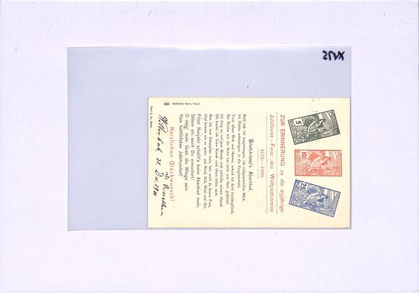 SWITZERLAND *UPU* JUBILEE Stamps ILLUSTRATED Colour 1900 Card ANNIVERSARY XV75 - Image 10