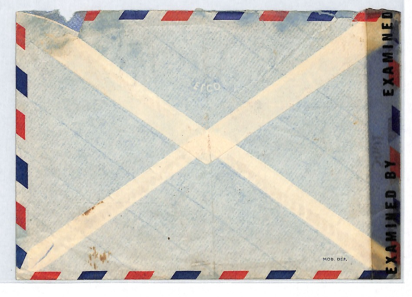 SWITZERLAND WW2 Censor Cover 1Fr *PAX* PEACE HIGH VALUE Basel 1945 Air USA XT233 - Image 4