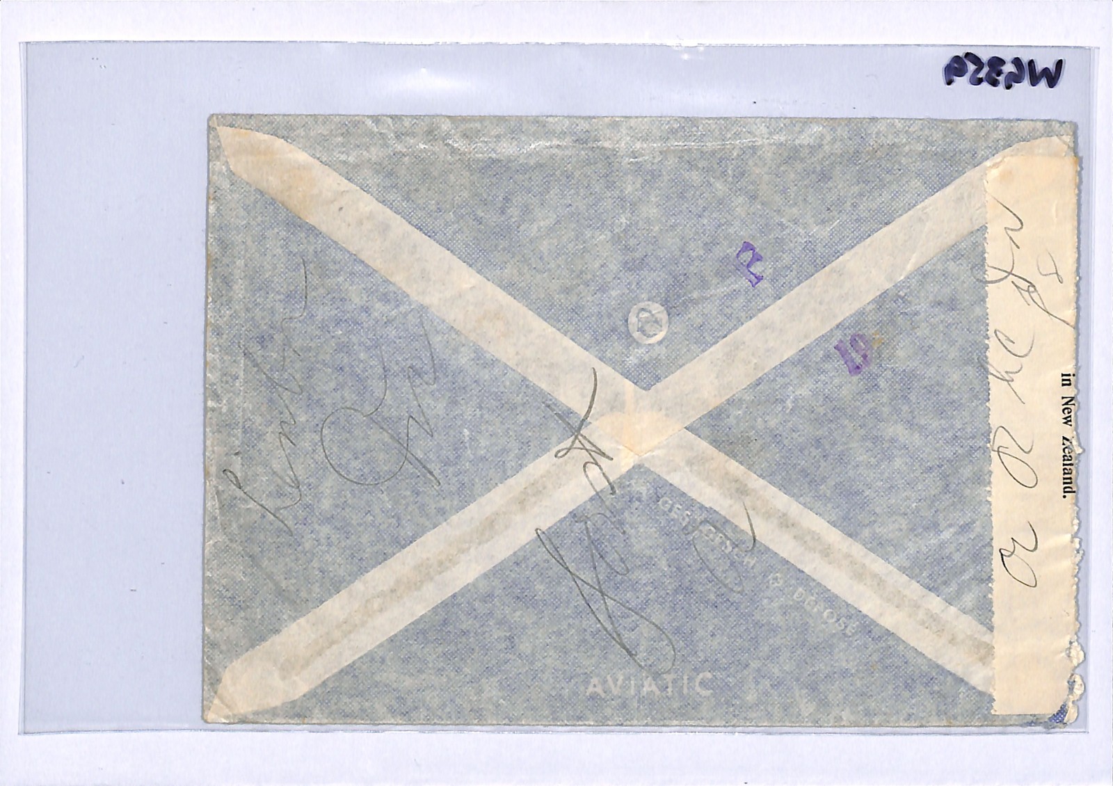SWITZERLAND WW2 Cover 3f HIGH VALUE Zürich 1940 NEW ZEALAND *CENSOR* WG359 - Image 12