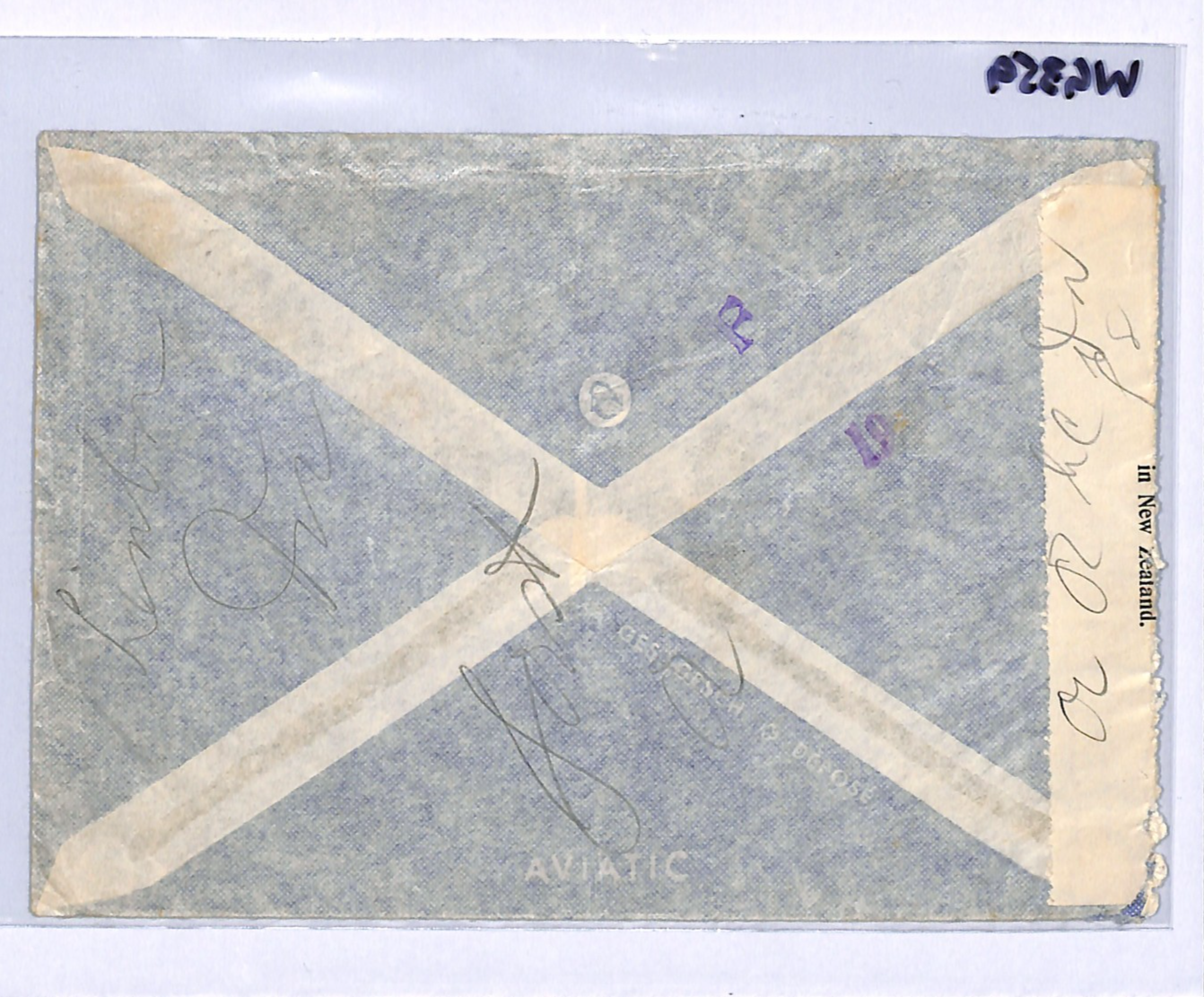 SWITZERLAND WW2 Cover 3f HIGH VALUE Zürich 1940 NEW ZEALAND *CENSOR* WG359 - Image 10