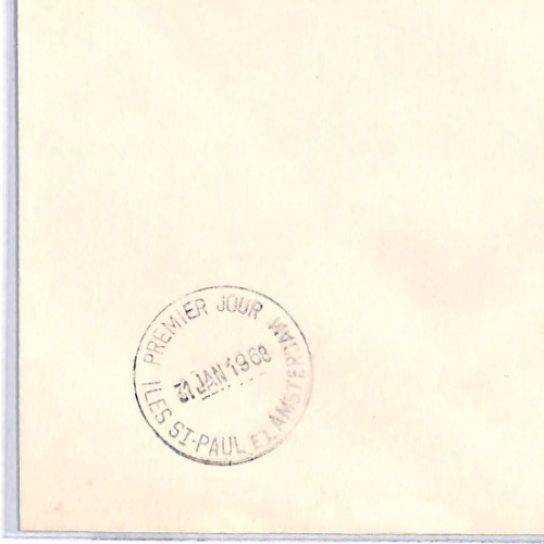 TAAF 1968 FDC ST PAUL & AMSTERDAM 20f *Albatross* First Day Cover BIRDS YQ447 - Image 9