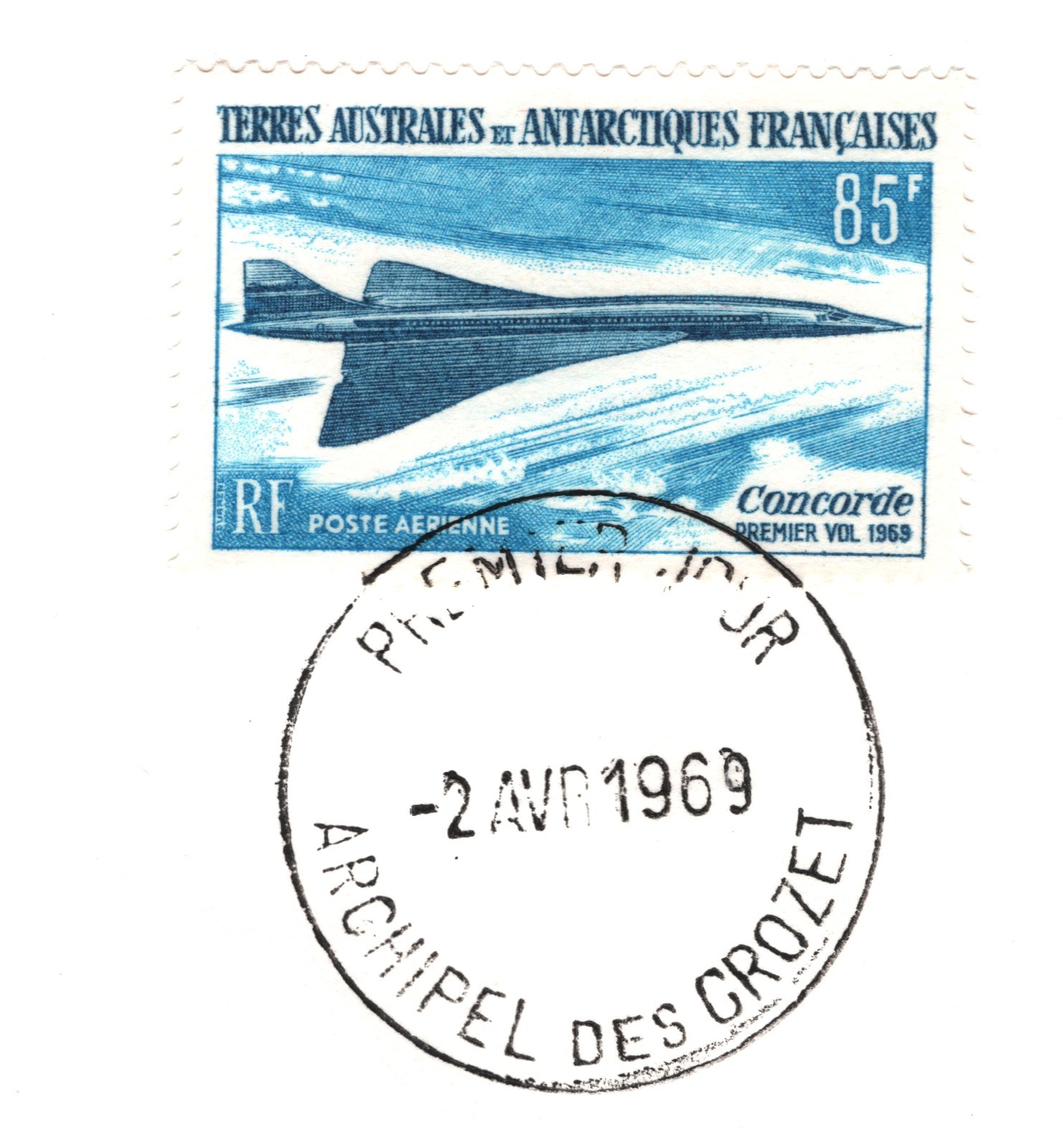 TAAF ANTARCTIC France 1969 FDC Illustrated *CONCORDE* 85f First Day Cover YL320 - Image 6
