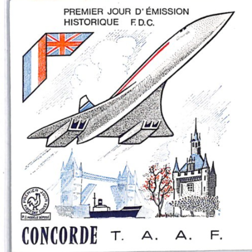 TAAF ANTARCTIC France 1969 FDC Illustrated *CONCORDE* 85f First Day Cover YL320 - Image 7