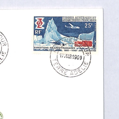 TAAF ANTARCTIC France 1969 FDC PENGUINS Illustrated 25f POLAR EXPLORATION YW207 - Image 6
