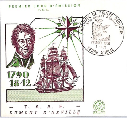 TAAF ANTARCTIC France 1971 FDC 200f Air HIGH VALUE Dumont D'Urville POLAR YW209 - Image 8
