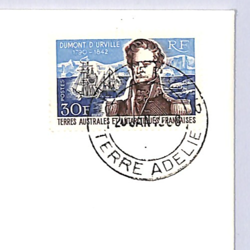 TAAF France Cols 1968 FDC Dumont D'Urville 30f ILLUSTRATED Polar SHIPS XS405 - Image 3