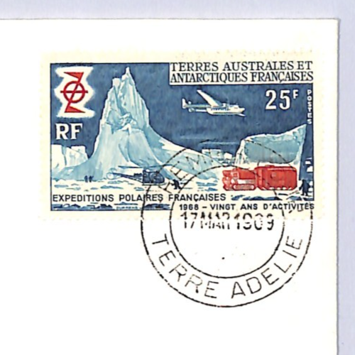 TAAF France Cols 1969 FDC 25f *ANTARCTIC SCENE* Penguin ILLUSTRATED Polar XS408 - Image 3